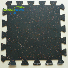 10-15mm Sport Interlocking Rubber Mat Gym Court Tiles Rubber Flooring